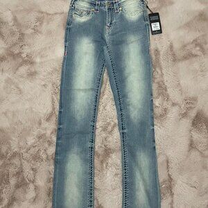 True Religion Women's Blue and Navy Jeans